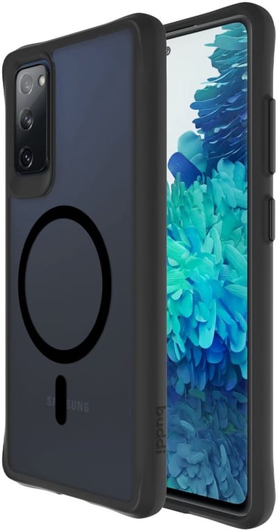 Buddi Hybrid - Hoesje Geschikt voor Samsung Galaxy S20 FE - Compatibel met MagSafe - Back Cover met Magneet - Magnetische Beschermhoes - Case Transparant Zwart