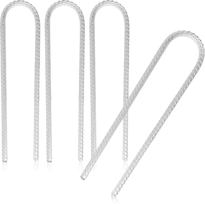 XL Grondankers - Stevige Haringen - Buiten Stabiliseren - Massief Staal U-Vorm - 30cm Lengte 1cm Dikte - Gegalvaniseerd