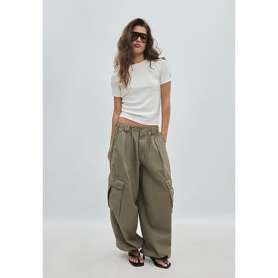 Stradivarius Basic T-shirt met korte mouw  Wit XS