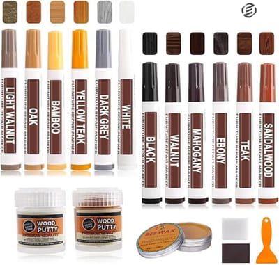 Equivera Laminaat Reparatieset - Laminaat Repareren - Meubel Reparatie - Meubel Reparatieset - Laminaatstift - Laminaat Stift - Laminaat Stiftje Reparatie
