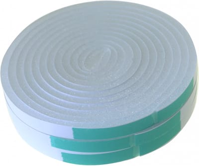 Zelfklevend Tochtband I-Profiel - PU Foam - Wit - 12mm x 6mm x 9m - Tochtstrip