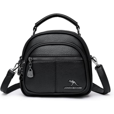 Handtas voor Vrouw van Middelbare Leeftijd, Hand-in-Hand met Moeder, Nieuwe Mode, Eenvoudige Crossbody Tas met Meerdere Niveaus, Grote Capaciteit, Kleine Tas gray
