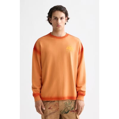 Scotch & Soda Wash/ Gd Artwork Sweatshirt Rust Größe: M | Strickjacken Outlet | Herren | Braun