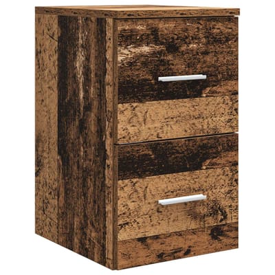 vidaXL - Badkamerkast - Tussenin - Oud - hout - 30 - x - 35 - x - 50 - cm - Bewerkt - hout