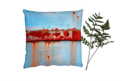 Sierkussens - Kussentjes Woonkamer - 40x40 cm - Metalen - Roest - Vintage - Staal