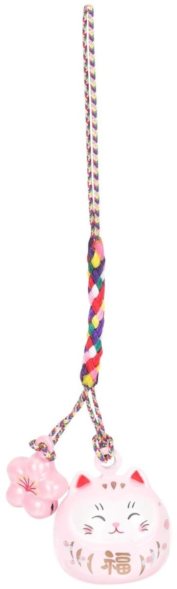 JHUBERS- Gelukskat Sleutelhanger - Maneki Neko - Fengshui Decoratie - Zwaaiende Kat - Rijkdom/Symbool - Hoogwaardig Materiaal - Gelukshanger