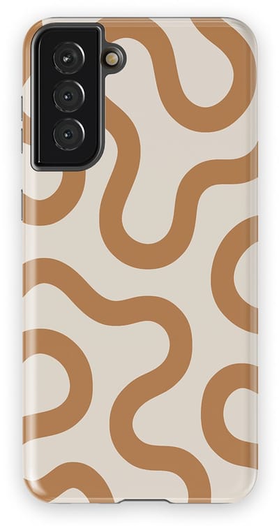 DripCase Motion Flow Tough Hoesje Samsung Galaxy S21 Plus | Backcover met Mag | Trendy Design | Valbescherming | Warm Whisper