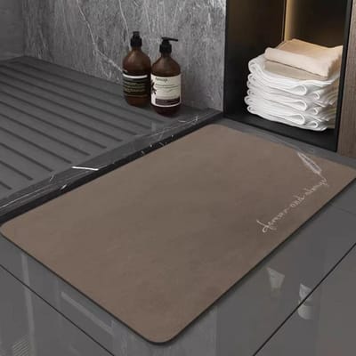 Eenvoudige Diatomeeën moddermat Toilet Toilet absorberende antislipmat Toilet Badkamer vuile snel drogende mat 40 * 60Cm (diatom mud)
