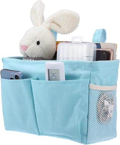 Canvas Bed Side Hanging Storage - Verstelbare Organizer voor Bed, Multifunctionele Opbergzak voor Thuis, Kantoor en Studentenhuis