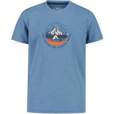 Cmp 38t6744 T-shirt Met Korte Mouwen Blauw 14 Years Kinderen