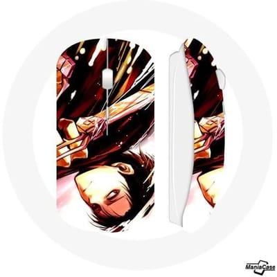 Levi Ackerman Tumb Attack op Titan Anime draadloze muis