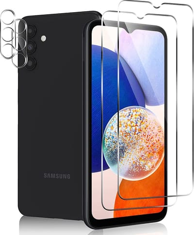 Samsung A14 Camera lens protector 2 stuks + Samsung A14 Screen protector 2 stuks