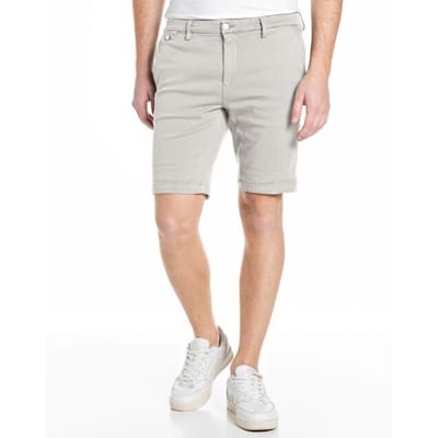 Replay Replay Hyperflex Jeans Short Benni Regular Fit Ivory  34