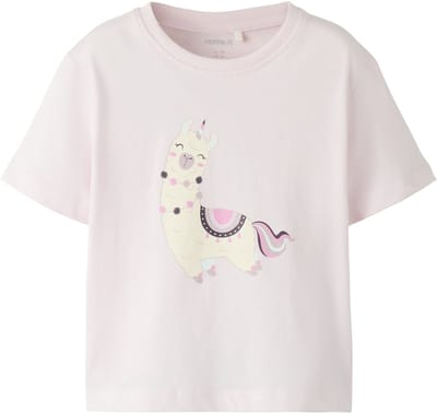 NAME IT - NMFBELINA SS NREG TOP PB - Meisjes - T-shirts - roze - maat 92