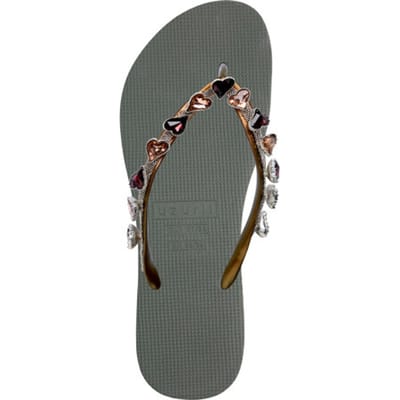 Uzurii | Teenslippers | Dames | Legergroen | Maat 37/38