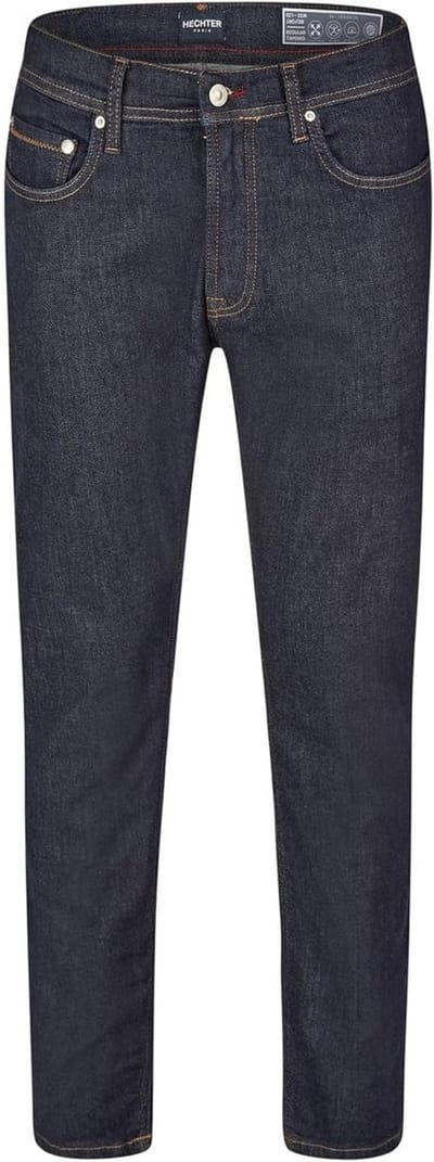 Heren Jeans Regular Tapered met Riem Lus en Stretch voor Comfort