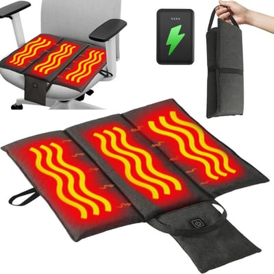 VELTRR® Autostoel Verwarming - Warmtekussen - Autostoelhoes Universeel - Zwart