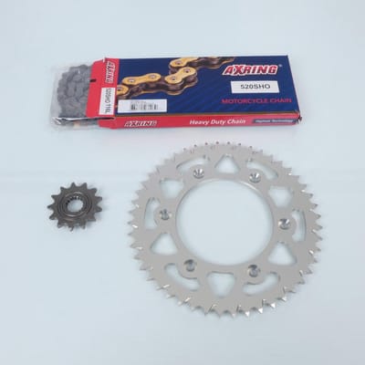 Kit chaîne Axring pour moto Honda 250 Cr-F Rx 2019 à 2021 13x48 Pas 520 Neuf