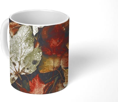 Mok - Koffiemok - Herfstbladeren - Herfst - Seizoenen - Natuur - Mokken - 350 ML - Beker - Koffiemokken - Theemok
