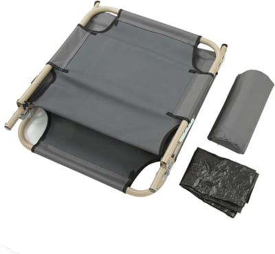 Opklapbed Comfort - Campingbed Lounger - Buiten Ontspannen - Snel Opvouwbaar - 69x60x15 cm