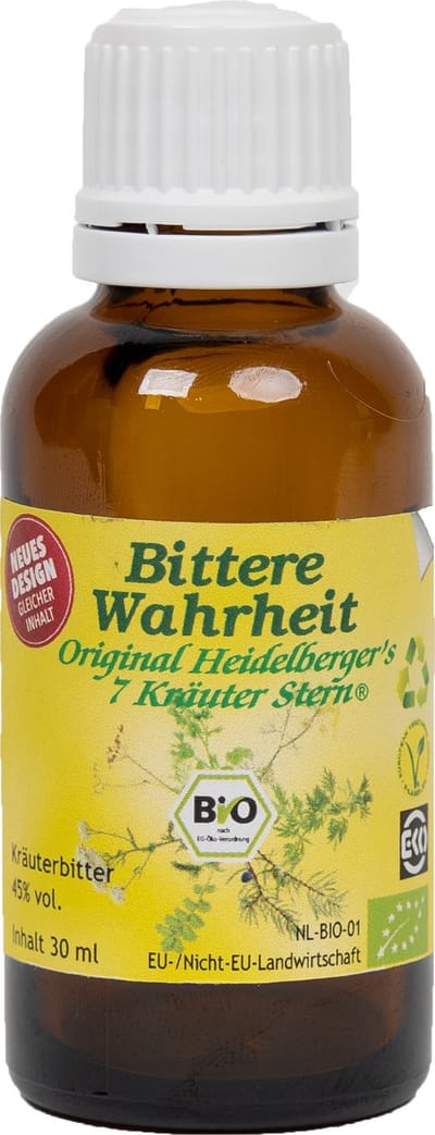 Bittere Waarheid - Kruiden distilaat - Bitterstoffen - Gezonde druppels - Spijsvertering