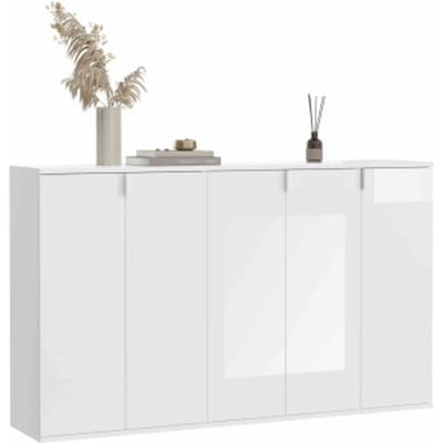 ProjektX ladekast 5 deuren wit - 163cm x 97cm x 34cm