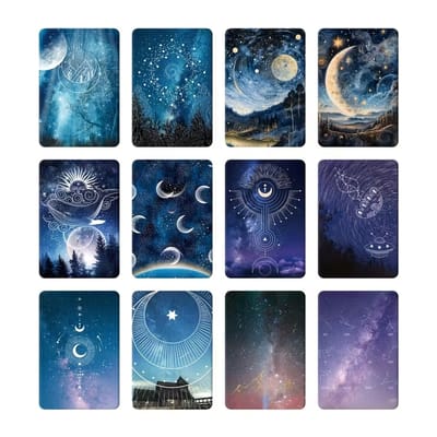 Viwado® Magnetische Boekenleggers - Set van 12 - Ruimte & Sterrenhemel Thema - Cadeau voor Leraren en Studenten