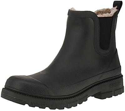 Verbenas 9302180985 Lua Mate Combi Fur - Dames Chelsea Laarzen - Zwart-Zwart