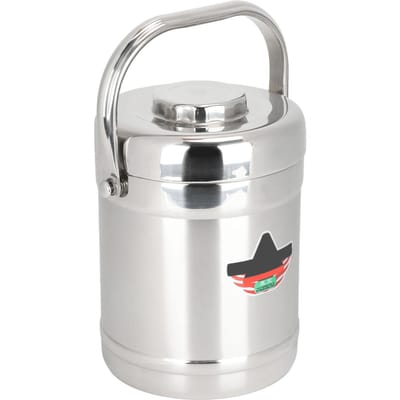 1.8L Rechte Vorm Dubbelwandig Vacuüm Geïsoleerde Lunchbox Roestvrij Staal Warme Voedselcontainer