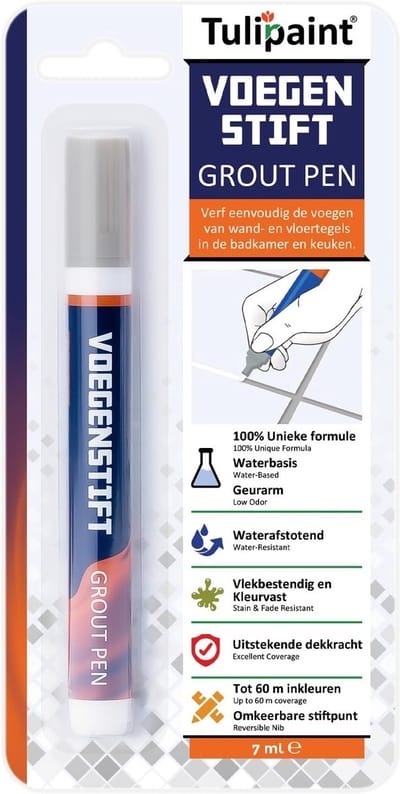 Dailygoods- Voegenstift Lichtgrijs - Voegenverf - Voegenstift Wit - Voegenstift Antraciet - Voegenstift Zwart - Hoge kwaliteit formule