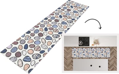 Keukenloper - Loper keuken - Stenen - Patronen - Zen - 200x50 cm - Keukenloper vinyl