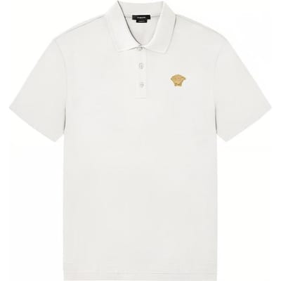 Versace Medusa Korte Mouw Polo Shirt Heren tops Wit A87427-A237141-2W110 XL white