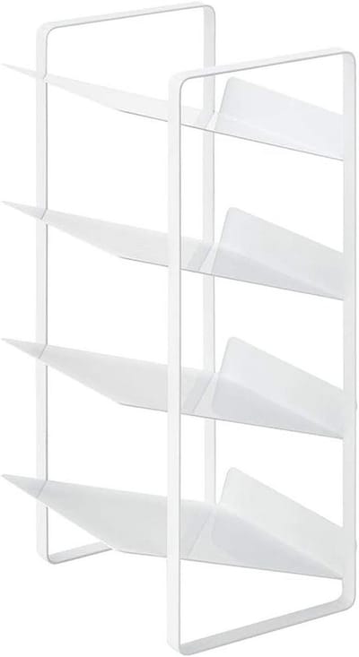 Flessenrek van staal, wit, 20 x 20,5 x 40 cm - Ideaal voor georganiseerde opslag
