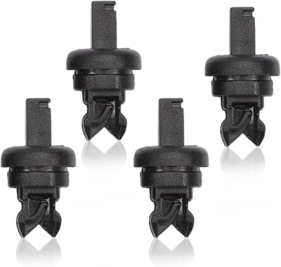 Allecto - Bevestigingsclips - Vervanging Renault Clio/Megane - Kunststof - Zwart - Achterste tabletclips - 4 stuks voor stevige bevestiging