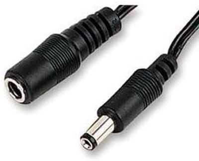 Verlengkabel DC - Stroomkabel Adapter - Apparaten Aansluiten - Stekker op Vrouwelijk - 10 Meter - Zwart