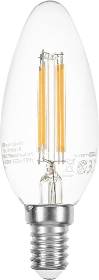 VNL E14 Led Kaarslamp | 4W=40W 2700K | 827 Dimbaar