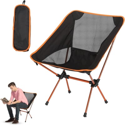 Vouwbare Campingstoel met Draagtas: Lichtgewicht Opvouwbare Stoel voor Buiten, Perfect voor Picknicks, Vissen en Tuinactiviteiten
