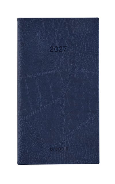 Brepols agenda 2027 - NOTAVISION [0.754] - LUCCA - Zakagenda - 1 week op 2 pagina's - Weekoverzicht - Donkerblauw - 8.9 x 16 cm