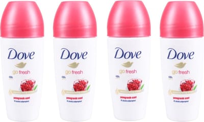 Dove Deo Roller - Go Fresh Granaatappel - 4 x 50 ml