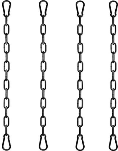 Verlengketting voor Hangstoel - Metalen Schommelketting met Karabijnhaken - 50 cm, Ø4mm - 4 Stuks