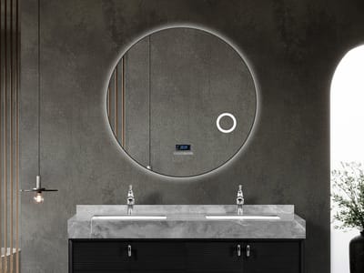 Mawialux LED Badkamerspiegel - Bluetooth - Livia - 110cm - mat zwart