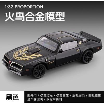 1:32 Pontiac Firebird Trans Am 2ème Génération Alliage Métal Moulé Sous Pression Modèle De Voiture Ornements De Simulation Cadeau De Fête Pour Ami