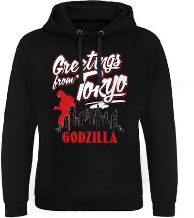 Godzilla Greetings From Tokyo Epic-hoodie, zwart