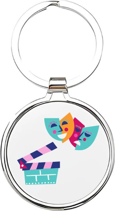 Akyol - Toneelspeler Sleutelhanger - actrice - De beste acteur - Film - serie - theater - acteur - musicalspeler - de beste actrice - masker - toneelspeler - figurant - filmspeler - filmacteur - tonelist - 4 x 7,5 CM