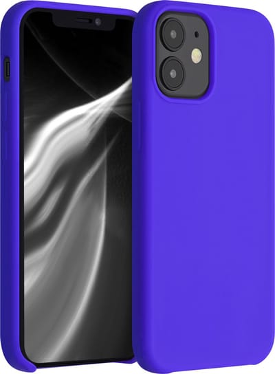 kwmobile telefoonhoesje geschikt voor Apple iPhone 12 mini - Hoesje met siliconen coating - Smartphone case in Baltisch blauw