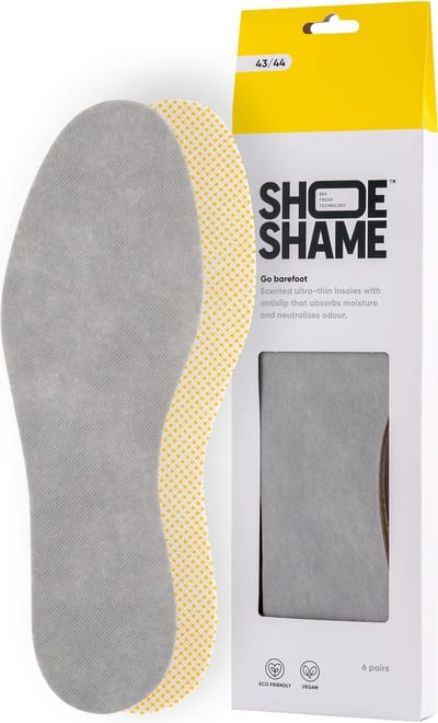 Shoe Shame Go barefoot - inlegzolen blote voeten - 6 paar - maat 35/36
