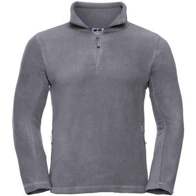 Russell Heren Ritssluiting Outdoor Fleece Top (Konvooi Grijs)