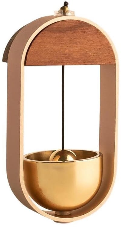 Allecto - Dopamine Bell - Decoratie Deurbel - Handgemaakte Deurbel - Gemaakt van Ruimtealuminium - Welkom Deurbel - Geschikt voor Binnen en Buiten ...