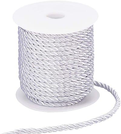 Allecto - Gevlochten Koord - Decoratief Touw - 18 Meter - Glanzend Koordzijl - Handig voor DIY Ambachten - Geschikt voor Cadeauzakken en Gordijnen