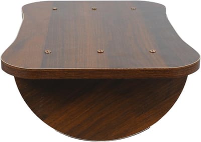 Houten Voetensteun - Voetkruk Bureau - Houding Verbeteren - Verstelbare Hoogte - 34 x 24 cm - Lichtbruin